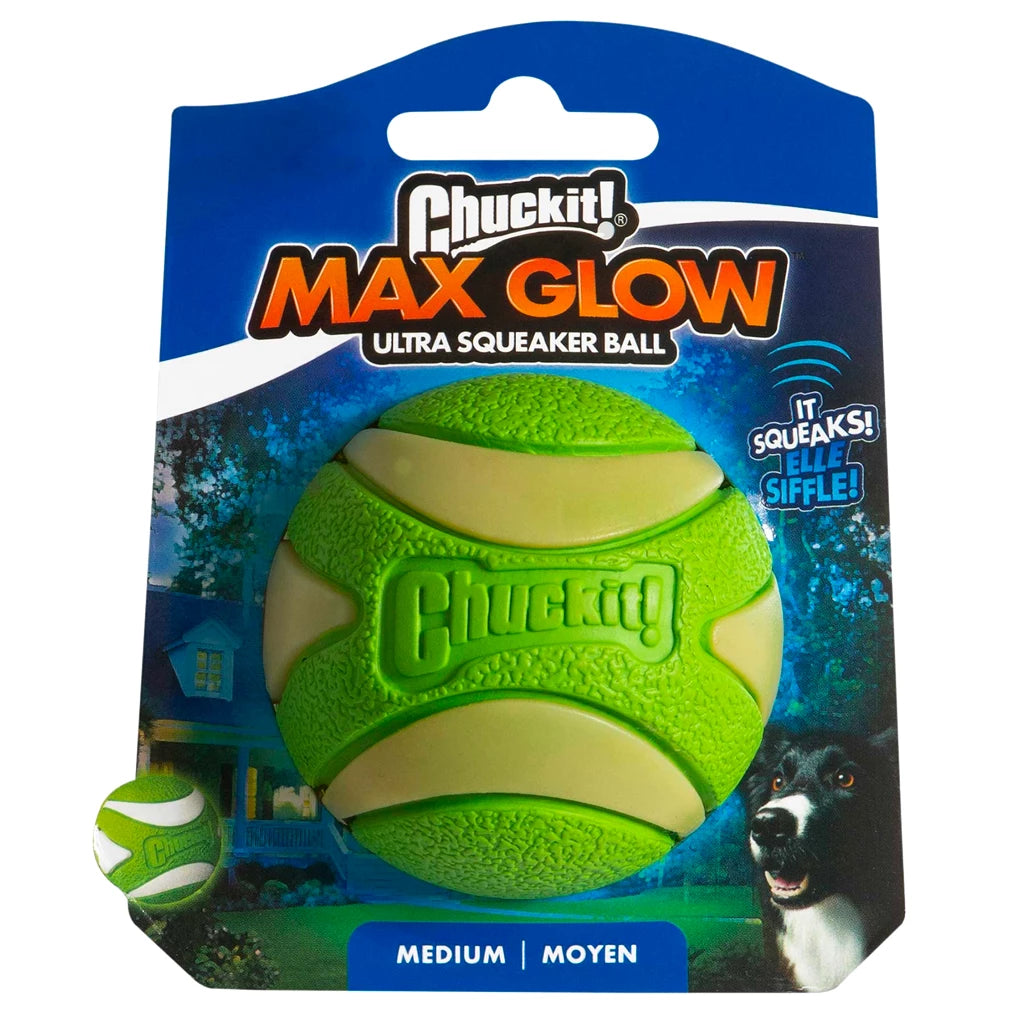 Chuckit! Max Glow Ultra Squeaker Bälle