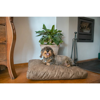Hundebett Cognac Let's Sleep Plush Pillow